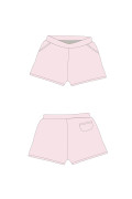 Short California, couleur rose