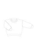Sweat mixte molletonné blanc.