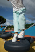 Jogging à rayure molletonné pour enfant.