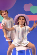 Ensemble enfant gaufré motif Lagon | Ayuna, marque de vêtements et accessoires pour femmes et enfants.