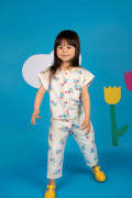 Ensemble enfant en coton biologique. Motif graphique et coloré 80's. Confort et légèreté