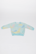 Sweat Paysage enfant coupe crop oversize