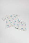 Ensemble enfant mixte, texturé couleur pastel | Ayuna, marque de vêtements et accessoires pour femmes et enfants.