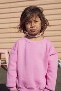 Sweat pour enfant oversize et rose bonbon