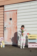 Ensemble fille au motif fleur tulipe. Molletonné et oversize