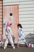 Ensemble floral, sweat et jogging pour fille. Tulipe graphique et arty