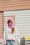 Capuche molletonnée pour femme. Look sportwear
