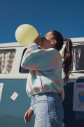 Sweat femme motif cœur arty et coloré. Molletonné, chaud et doux