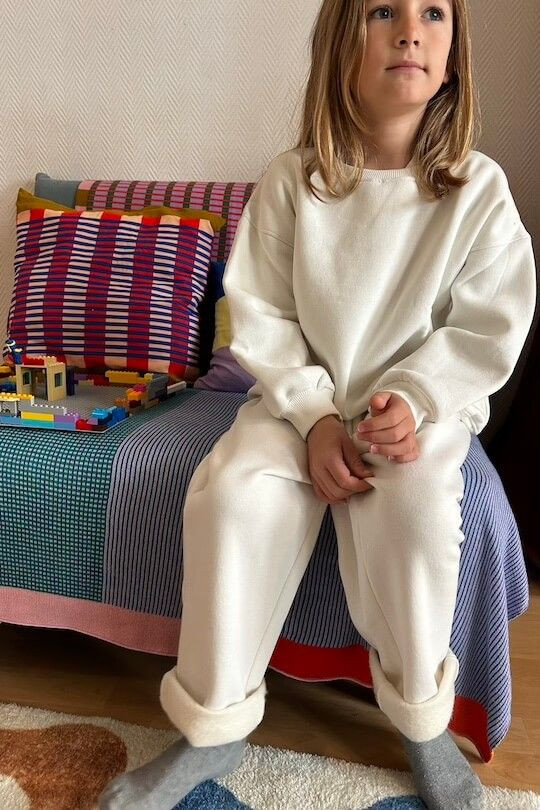 Ensemble mixte pour enfant. Couleur blanc.