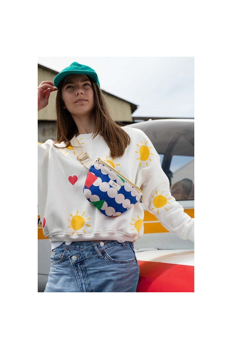 Banane Gepeto coton motifs graphiques bandoulière ajustable