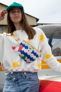 Banane Gepeto coton motifs graphiques bandoulière ajustable