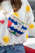 Banane Gepeto coton détail motifs graphiques zip