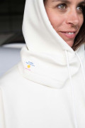 Détail cordon serrage cagoule Vanilla au col