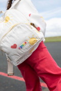 Sac à dos Sunny Heart enfant détail motif cœurs et soleils