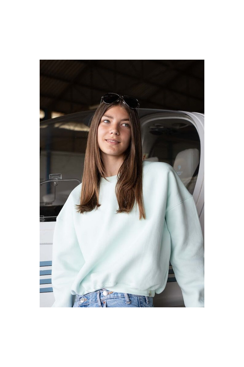 Sweat Skylight femme coupe oversize vue face