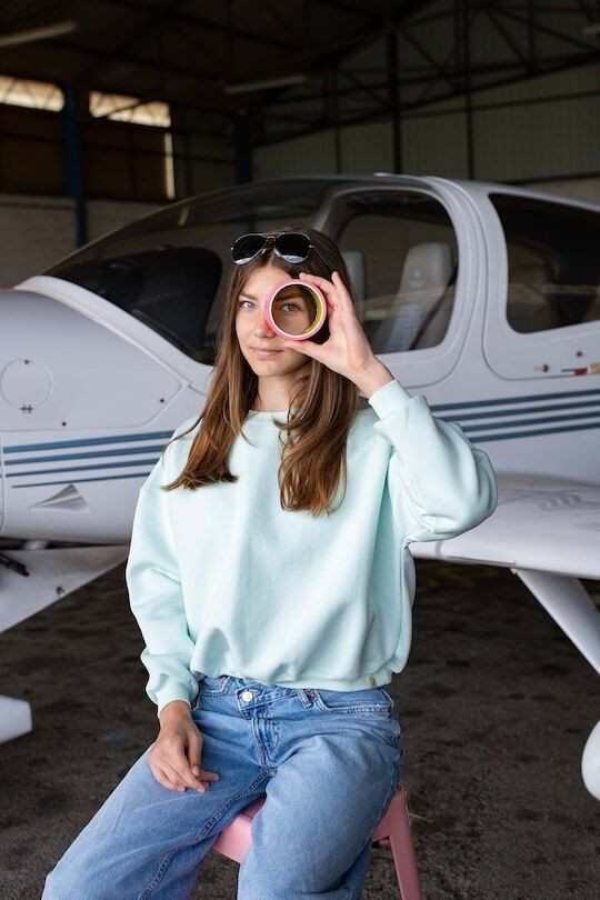 Sweat Skylight femme détail devant