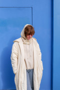 Cagoule Café Crème molleton coton