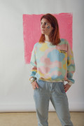 Sweat Rainbow femme coupe oversize avec emmanchures basses