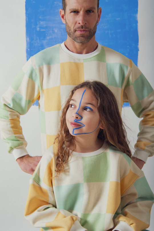 Sweat enfant Check assorti à la version adulte