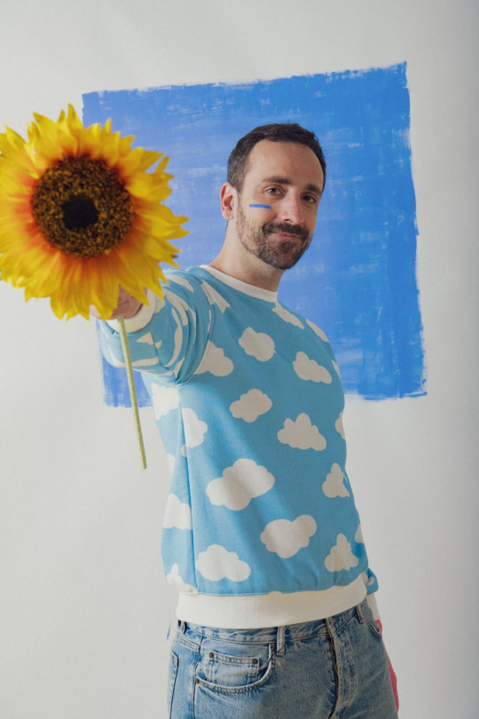 Sweat homme Nuage avec motif nuage en coton | Ayuna, marque de vêtements et accessoires pour femmes et enfants.