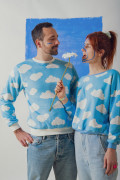 Sweat femme Nuage avec coupe oversize et emmanchures basses