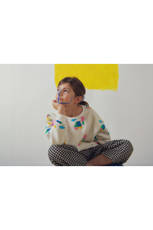 Sweat enfant Casa avec manches légèrement raccourcies