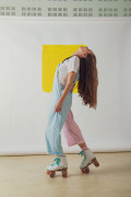 Combinaison Pastel femme portée de profil