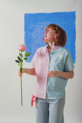 Chemise Pastel femme coupe oversize avec emmanchures basses