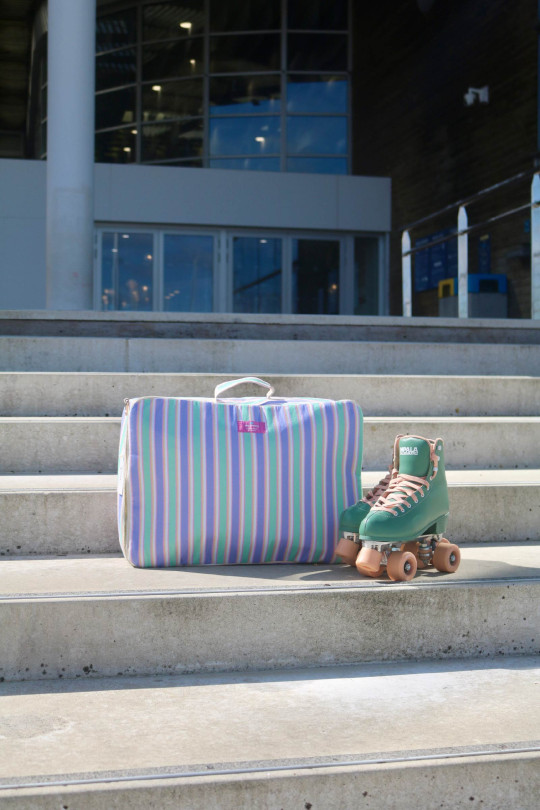 Valise Poetry coton structuré avec anse et poignée