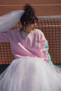 Sweat Oversize Coton Femme  - Sporty Tulipe | Ayuna