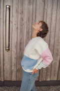 Sweat Oversize Coton Femme  - Patchwork | Ayuna