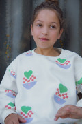 Sweat Coton Enfant - Coeur de dame | Ayuna