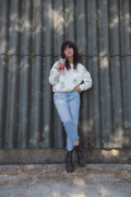 Sweat Oversize Coton Femme  - Coeur de dame | Ayuna