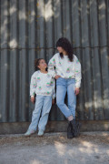 Sweat Oversize Coton Femme  - Coeur de dame | Ayuna