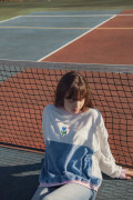 Sweat Oversize Coton Femme  - Coeur Grenadine | Ayuna