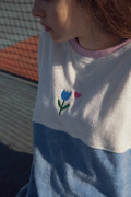 Sweat Oversize Coton Femme  - Coeur Grenadine | Ayuna
