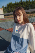 Sweat Oversize Coton Femme  - Coeur Grenadine | Ayuna