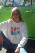 Sweat Oversize Coton Femme  - Bonbon | Ayuna