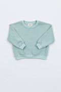 Sweat iconique pour femme. Couleur bleu pastel et douce. Coupe ample et large.