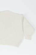 Pull blanc pour femme. En laine mérinos