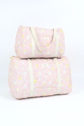 Sac de danse pour enfant. Existe en grand pour les mamans. Motif bulles de savons roses.