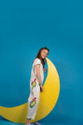 Combinaison en coton bio pour enfant. Oversize, croisé dans le dos et légère