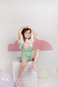 Crop enfant Lune Vague détail coupe crop
