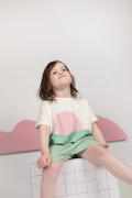 Crop Californie Lune Vague coupe oversize éponge
